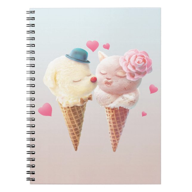Carnet d'amour à la crème glacée (Devant)