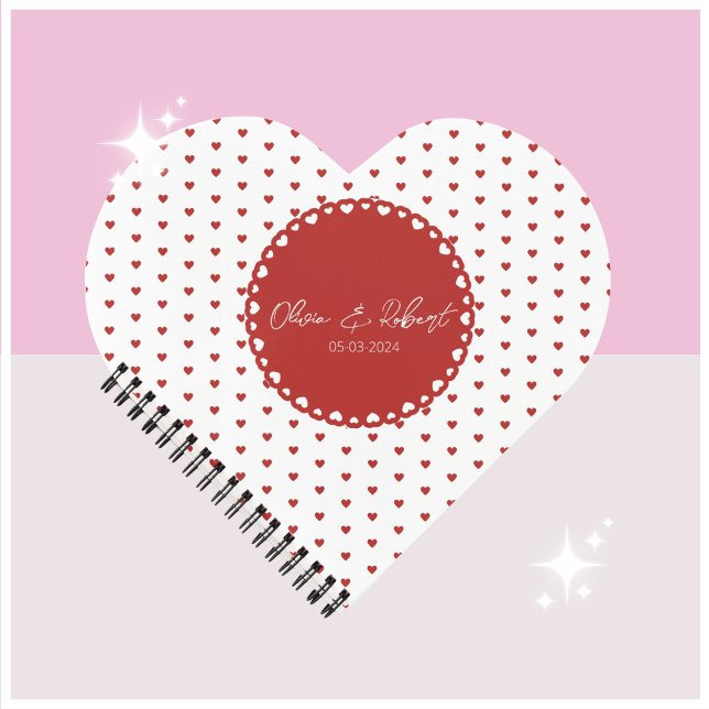Carnet d'amour personnalisé en forme de coeur (Créateur téléchargé)