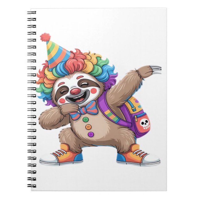 Carnet Dancing Clown Dabbing Éffrayant Halloween paresse  (Devant)