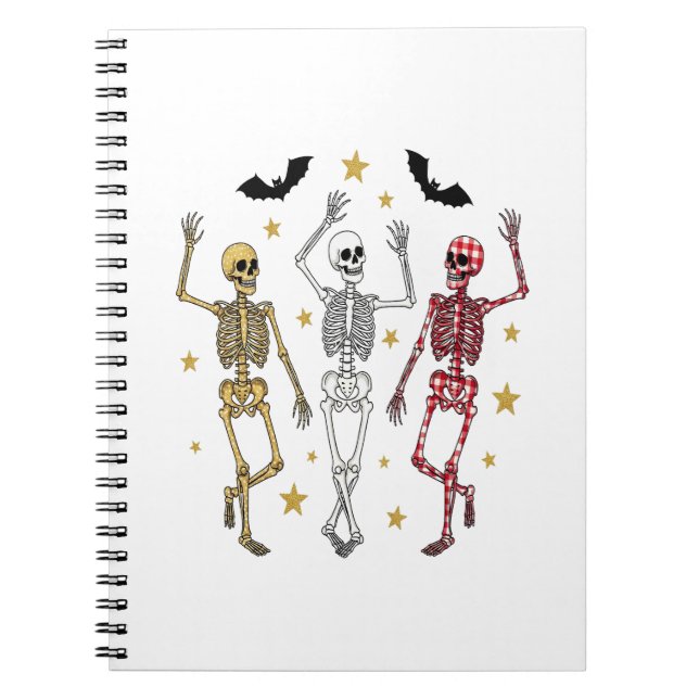 Carnet Dancing Skeleton Halloween (Devant)