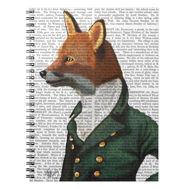 Carnet Dandy Fox Portrait (Devant)