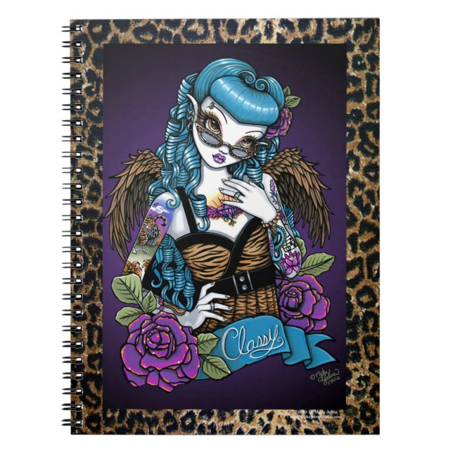 Carnet d'ange de léopard de tatouage de bébé de (Devant)
