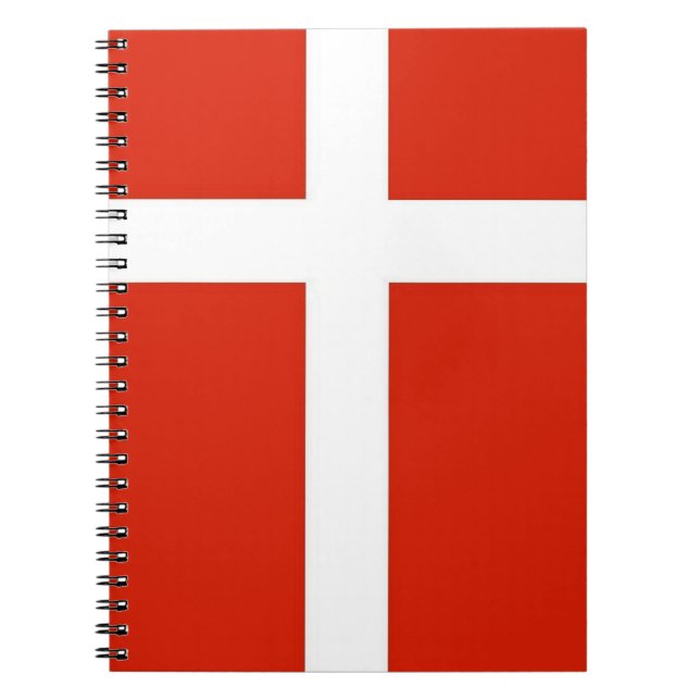 Carnet Dannebrog; Drapeau officiel du Danemark (Devant)
