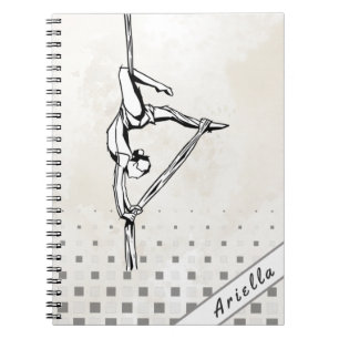 Carnet Danse Aérienne Personnalisée Marbre Check mignon