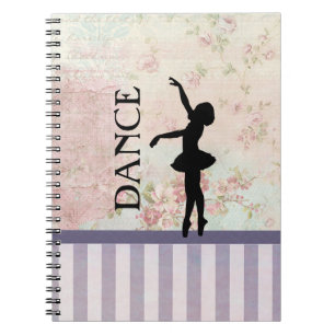 Carnet Danse - Ballerina Silhouette sur Arrière - plan Vi