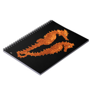 Carnet Danse des hippocampes (oranges)