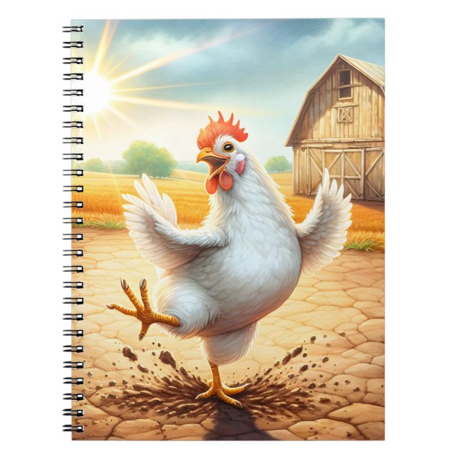 Carnet Danse Du Poulet À Barnyard (Devant)