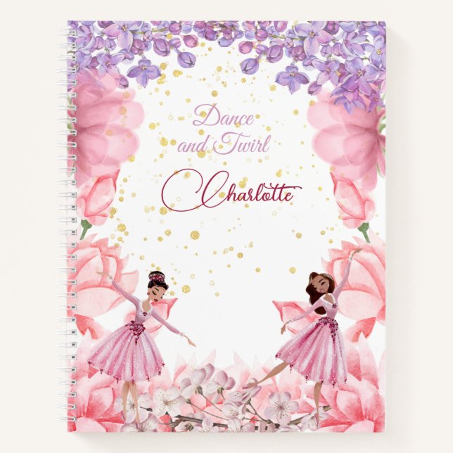 Carnet Danse et ballerine (Devant)
