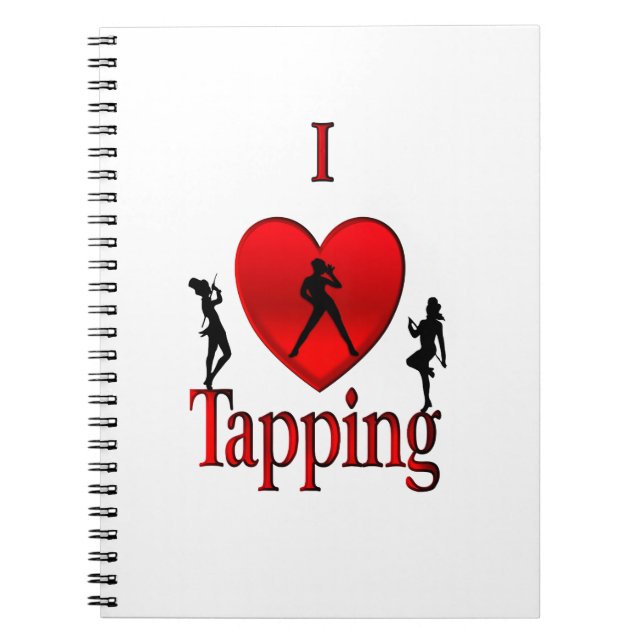 Carnet Danse I Heart Tap (Devant)