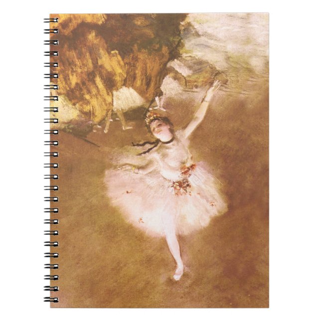 Carnet Danseur de ballet Diplôme de la peinture étoile (Devant)
