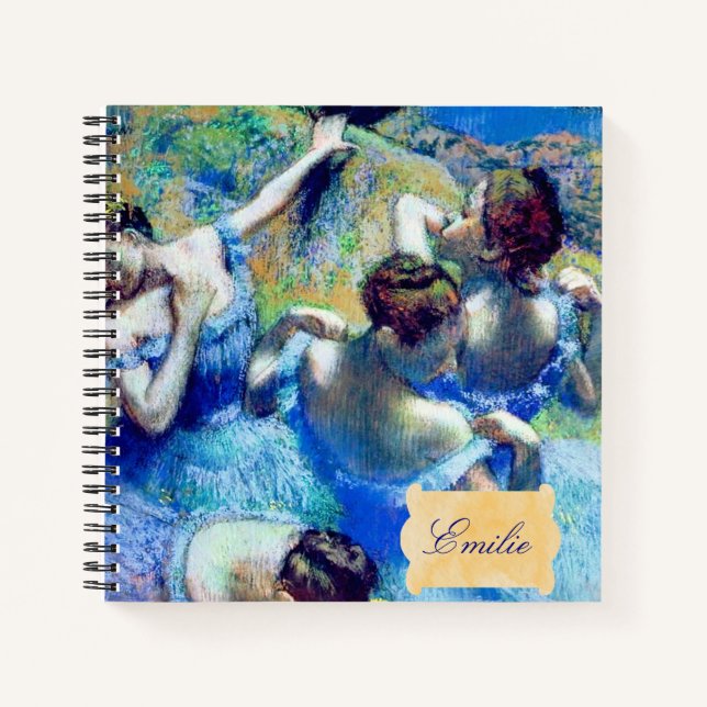 Carnet Danseurs en bleu par Degas Sketchbook (Devant)