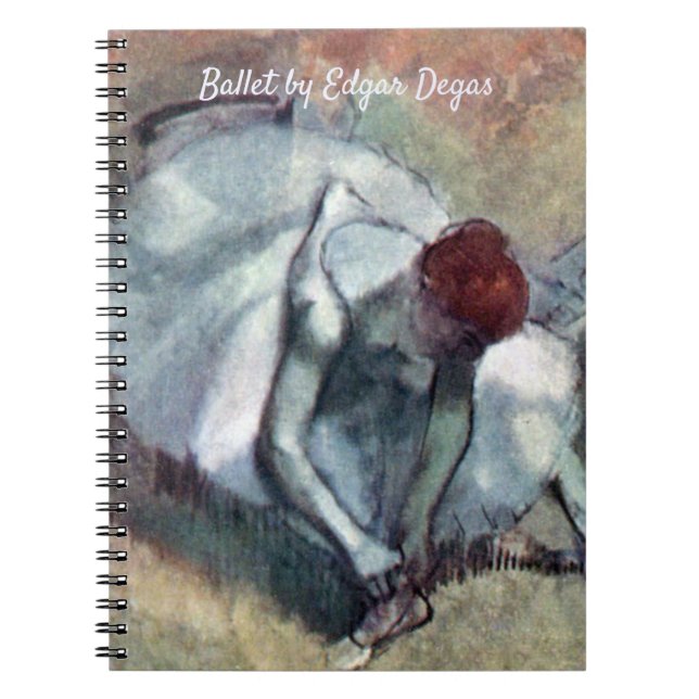Carnet Danseurs lacant leurs chaussures par Edgar Degas (Devant)