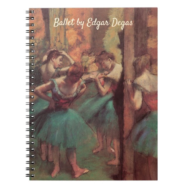 Carnet Danseurs, rose et vert par Edgar Degas (Devant)