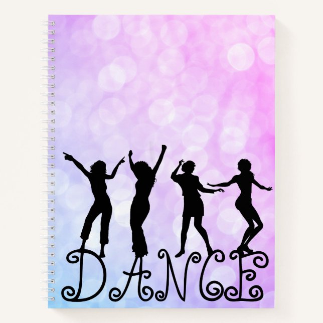 Carnet Danseurs Silhouette Bokeh Dance (Devant)