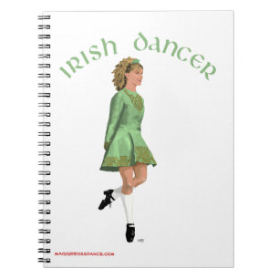 Carnet Danseuse de step irlandais - Vert