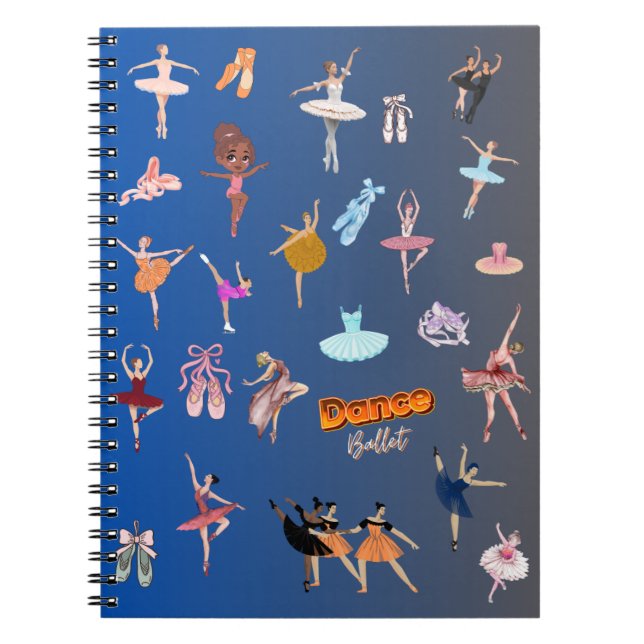 Carnet Danseuses de ballet élégantes (Devant)