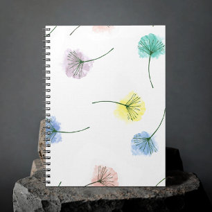 Carnet Dansons   Motif floral aquarelle