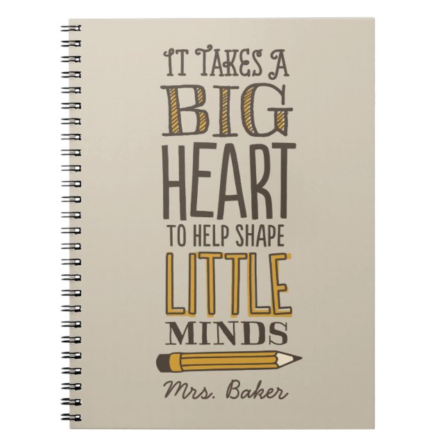 Carnet d'appréciation de l'enseignant Cadeau perso (Devant)