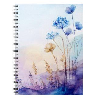 Carnet d'aquarelle florale
