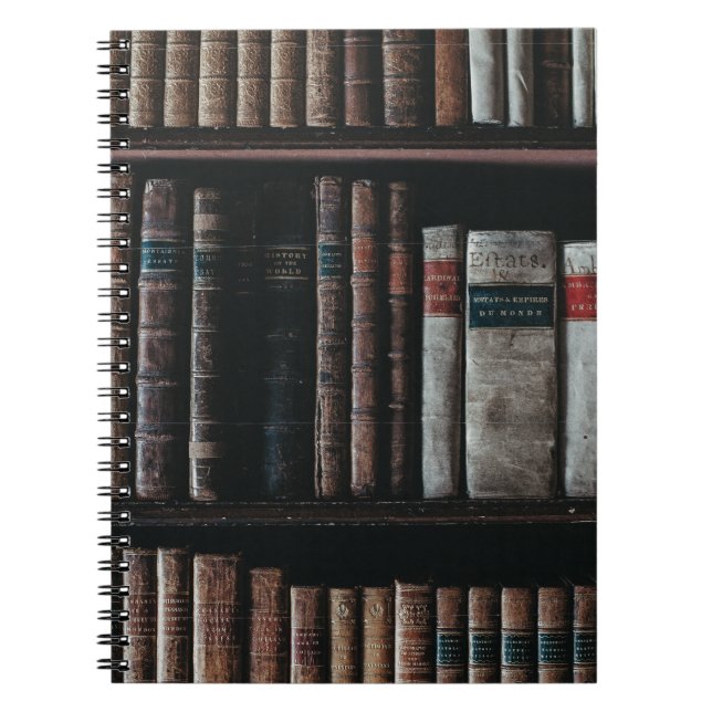 Carnet Dark Academia Bibliothèque esthétique (Devant)