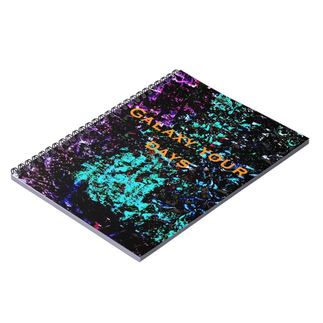 Carnet Dark galaxy abstract Spiral Photo Notebook,Dark (Côté gauche)