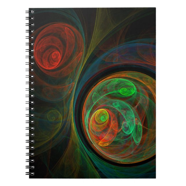 Carnet d'art Abstrait vert de renaissance (Devant)