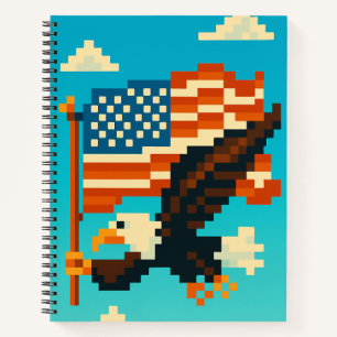 Carnet d'art American Eagle Pixel