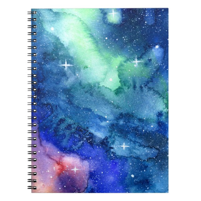 Carnet d'art d'aquarelle de l'espace (Devant)