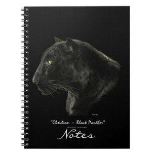 Carnet d'art faunique Jaguar Leopard Black Panther