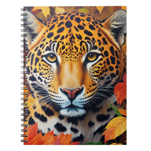 Carnet d'art Feline Jaguar Automne (Devant)