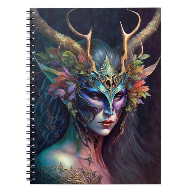 Carnet d'art Imaginaire de femme Elf Horned (Devant)
