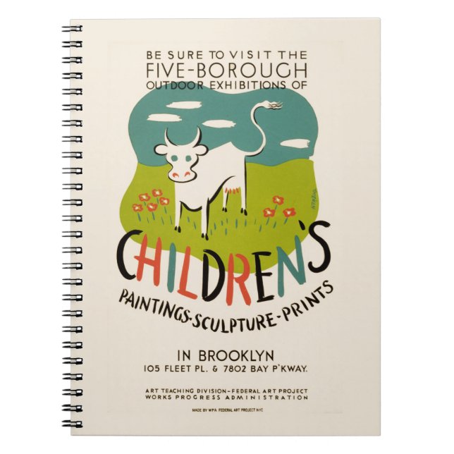 carnet d'art pour enfants vintage (Devant)