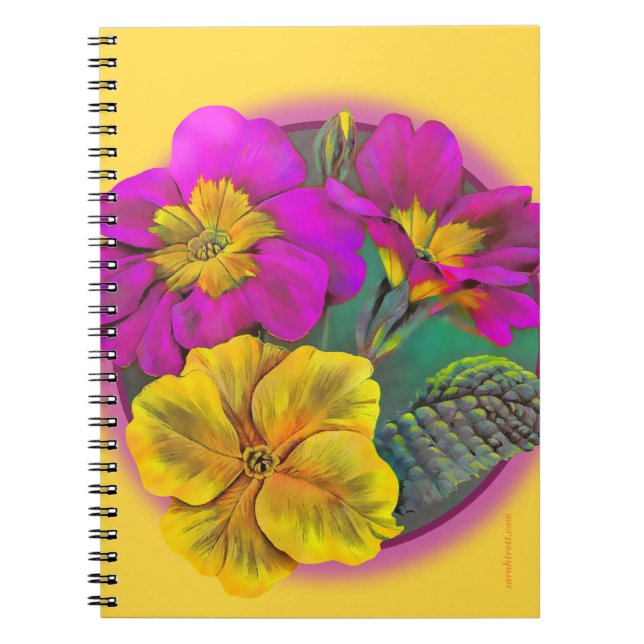 Carnet d'art rose Primrose (Devant)