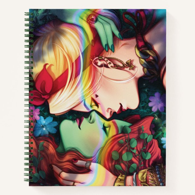 Carnet DC Pride Harley Quinn & Poison Ivy Comic Cover (Devant)