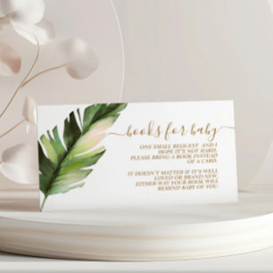 Carnet de Baby shower Palm Leaf pour la carte de b