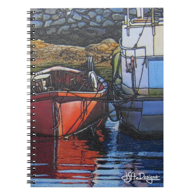 Carnet de bateau d'art de textile (Devant)