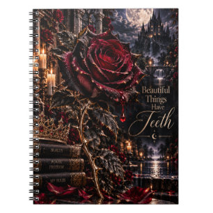Carnet De belles choses ont des dents   Rose gothique de 