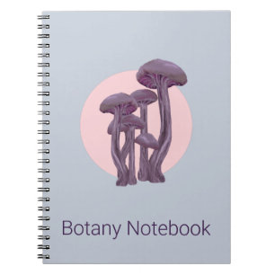 Carnet de botanique avec les champignons magiques