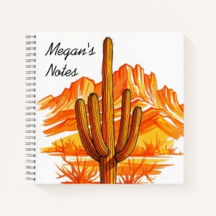 Carnet de cactus aquarelle