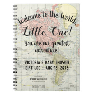 Carnet de cadeaux pour Baby Shower avec carte du m