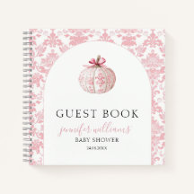Carnet de cadeaux pour Baby Shower avec citrouille