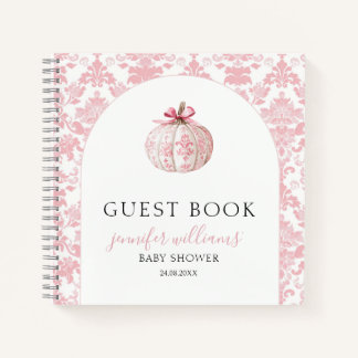 Carnet de cadeaux pour Baby Shower avec citrouille