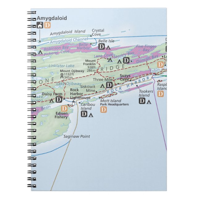 Carnet de carte de Royale d'île (Michigan) (Devant)