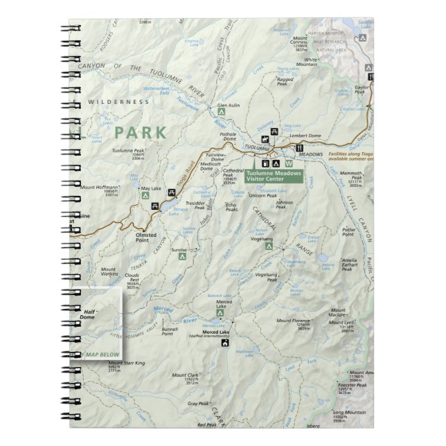 Carnet de carte de Yosemite (Devant)