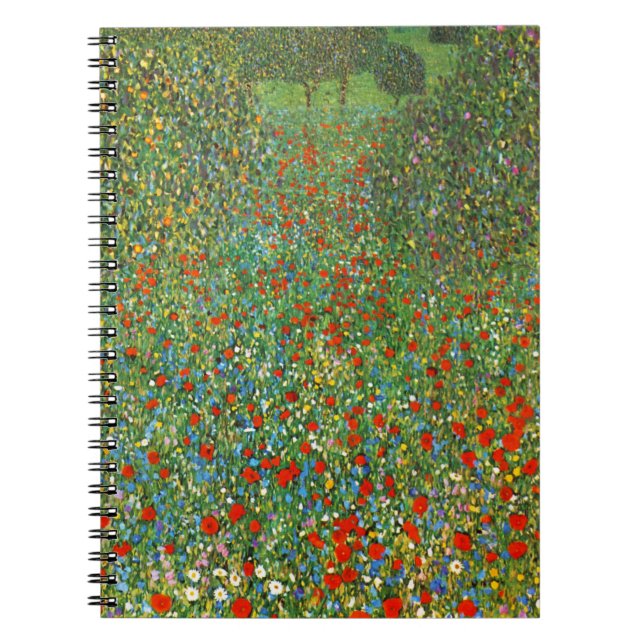 Carnet de champ de pavot de Gustav Klimt (Devant)