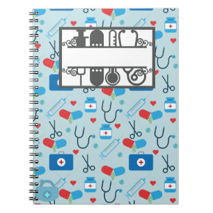 Carnet de champ Médicale en bleu