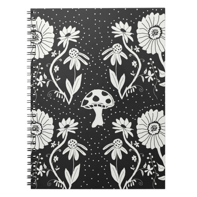 Carnet de champignons trippy (Devant)