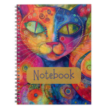 Carnet de chat coloré