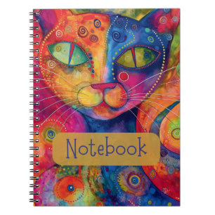 Carnet de chat coloré