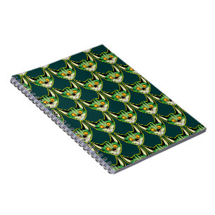 Carnet de chat de dessin fluorescent